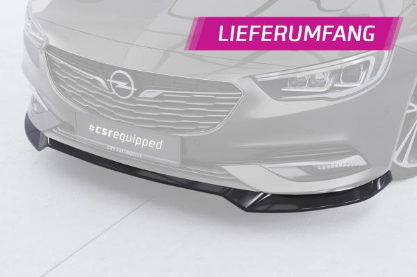 CSR Frontspoiler | Cup-Spoilerlippe mit ABE für Opel Insignia B CSL889-L schwarz matt (Lackierung erforderlich)