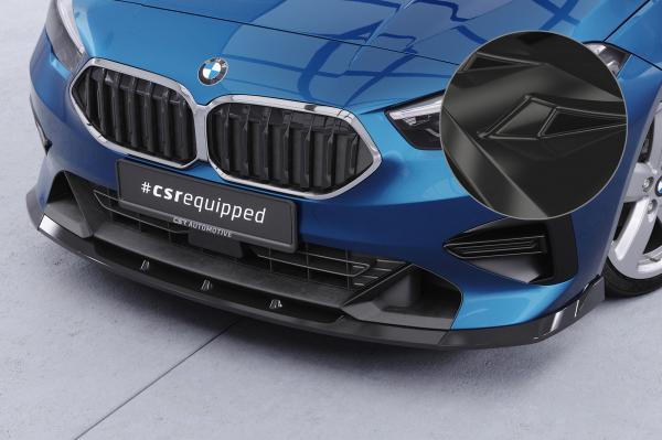 CSR Frontspoiler | Cup-Spoilerlippe mit ABE für BMW 2er F44 CSL891-G Glossy schwarz Hochglanz (keine Lackierung erforderlich)