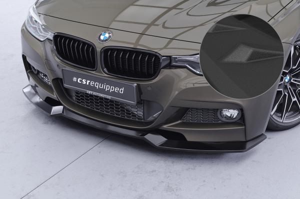 CSR Frontspoiler | Cup-Spoilerlippe mit ABE für BMW 3er F30 / F31 CSL892-S Strukturiert schwarz matt (keine Lackierung erforderlich)