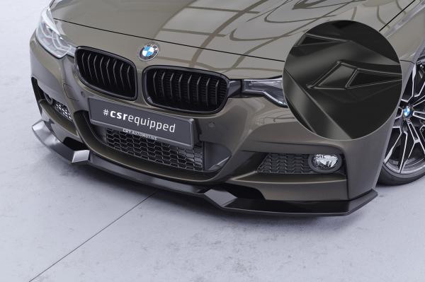 CSR Frontspoiler | Cup-Spoilerlippe mit ABE für BMW 3er F30 / F31 CSL892-G Glossy schwarz Hochglanz (keine Lackierung erforderlich)
