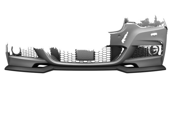 CSR Frontspoiler | Cup-Spoilerlippe mit ABE für BMW 3er F30 / F31 CSL892-C Carbon Look glänzend (keine Lackierung erforderlich)