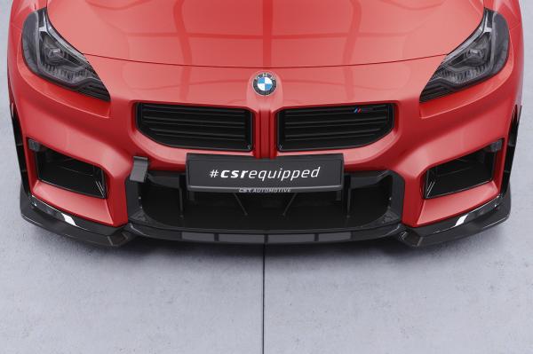 CSR Frontspoiler | Cup-Spoilerlippe mit ABE für BMW M2 G87 CSL894-C Carbon Look Hochglanz (keine Lackierung erforderlich)
