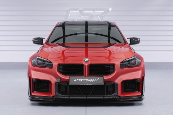 CSR Frontspoiler | Cup-Spoilerlippe mit ABE für BMW M2 G87 CSL894-C Carbon Look Hochglanz (keine Lackierung erforderlich)