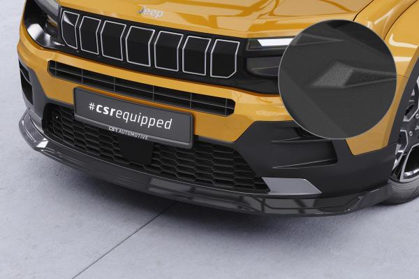 CSR Frontspoiler | Cup-Spoilerlippe mit ABE für Jeep Avenger CSL895-S schwarz matt strukturiert (keine Lackierung erforderlich)
