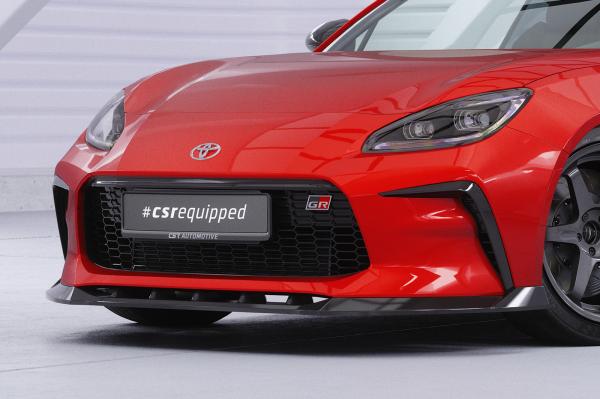 CSR Frontspoiler | Cup-Spoilerlippe mit ABE für Toyota GR86 CSL901-C Carbon Look glänzend (keine Lackierung erforderlich)