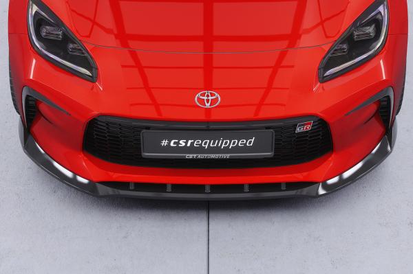 CSR Frontspoiler | Cup-Spoilerlippe mit ABE für Toyota GR86 CSL901-C Carbon Look glänzend (keine Lackierung erforderlich)