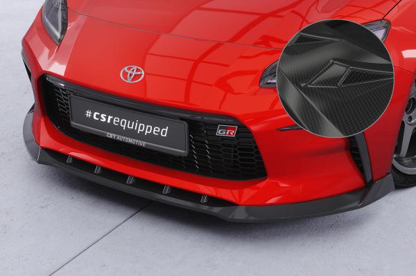 CSR Frontspoiler | Cup-Spoilerlippe mit ABE für Toyota GR86 CSL901-C Carbon Look glänzend (keine Lackierung erforderlich)