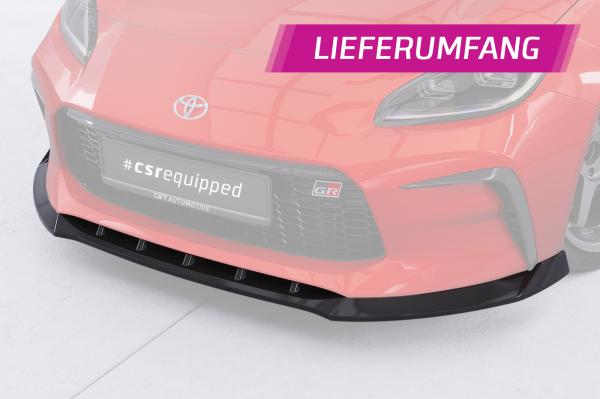 CSR Frontspoiler | Cup-Spoilerlippe mit ABE für Toyota GR86 CSL901-C Carbon Look glänzend (keine Lackierung erforderlich)