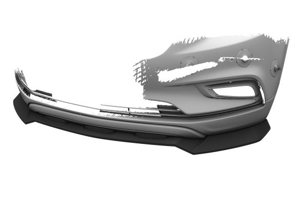 CSR Frontspoiler | Cup-Spoilerlippe mit ABE für Opel Mokka X CSL904-M Carbon Look matt strukturiert (keine Lackierung erforderlich)