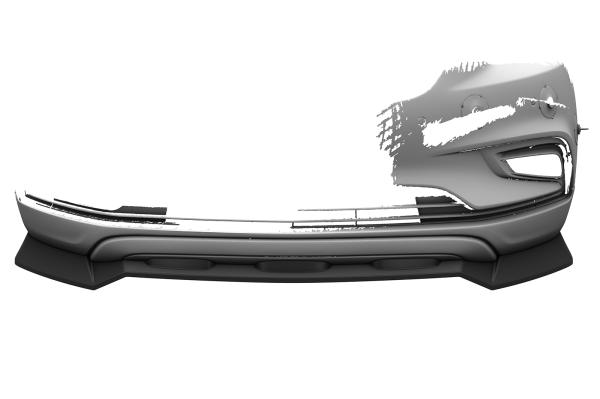 CSR Frontspoiler | Cup-Spoilerlippe mit ABE für Opel Mokka X CSL904-M Carbon Look matt strukturiert (keine Lackierung erforderlich)