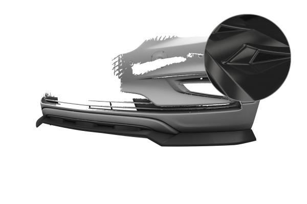 CSR Frontspoiler | Cup-Spoilerlippe mit ABE für Opel Mokka X CSL904-G Glossy schwarz glänzend (keine Lackierung erforderlich)