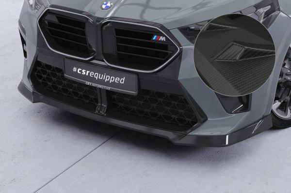 CSR Frontspoiler | Cup-Spoilerlippe mit ABE für BMW X2 / iX2 (U10) CSL907-M Carbon Look matt strukturiert (keine Lackierung erforderlich)