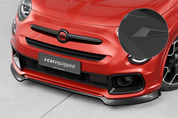 CSR Frontspoiler | Cup-Spoilerlippe mit ABE für Fiat 500X Sport CSL908-S schwarz matt strukturiert (keine Lackierung erforderlich)