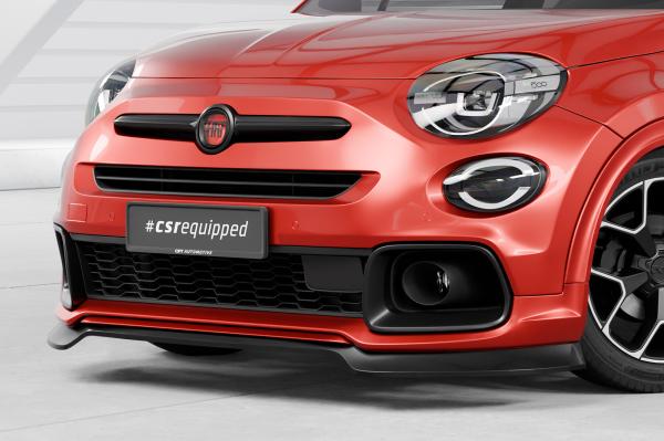CSR Frontspoiler | Cup-Spoilerlippe mit ABE für Fiat 500X Sport CSL908-L schwarz matt (Lackierung erforderlich)