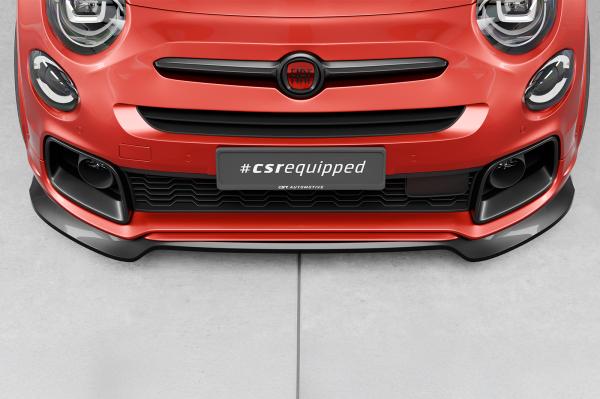 CSR Frontspoiler | Cup-Spoilerlippe mit ABE für Fiat 500X Sport CSL908-L schwarz matt (Lackierung erforderlich)