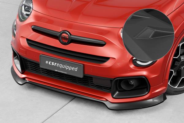 CSR Frontspoiler | Cup-Spoilerlippe mit ABE für Fiat 500X Sport CSL908-L schwarz matt (Lackierung erforderlich)