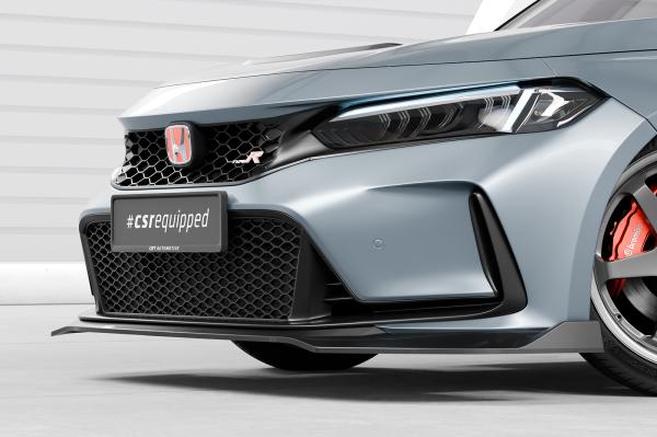 CSR Frontspoiler | Cup-Spoilerlippe mit ABE für Honda Civic (FL5) Type R CSL911-C Carbon Look glänzend (keine Lackierung erforderlich)