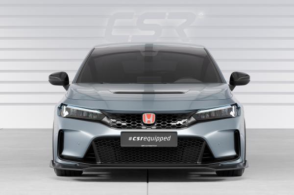 CSR Frontspoiler | Cup-Spoilerlippe mit ABE für Honda Civic (FL5) Type R CSL911-C Carbon Look glänzend (keine Lackierung erforderlich)