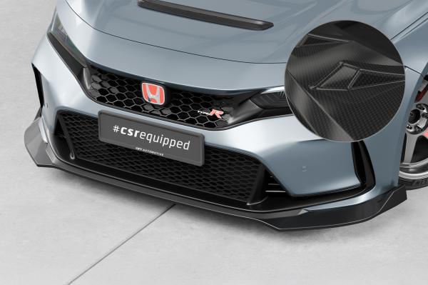 CSR Frontspoiler | Cup-Spoilerlippe mit ABE für Honda Civic (FL5) Type R CSL911-C Carbon Look glänzend (keine Lackierung erforderlich)