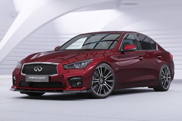 CSR Frontspoiler | Cup-Spoilerlippe mit ABE für Infiniti Q50 CSL914-S Strukturiert schwarz matt (keine Lackierung erforderlich)