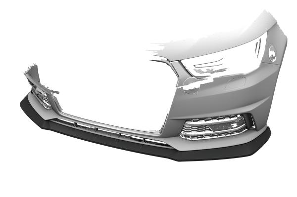 CSR Frontspoiler | Cup-Spoilerlippe mit ABE für Audi A1 (8X) S-Line CSL919-K Kupfer matt (keine Lackierung erforderlich)