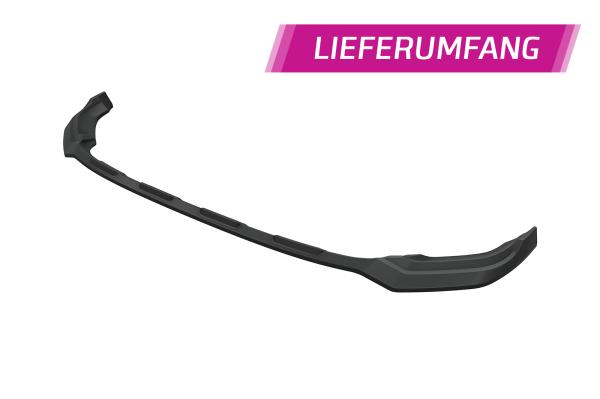 CSR Frontspoiler | Cup-Spoilerlippe mit ABE für VW T-Roc (Typ A1) R CSL923-L Lackierung erforderlich (schwarz matt)