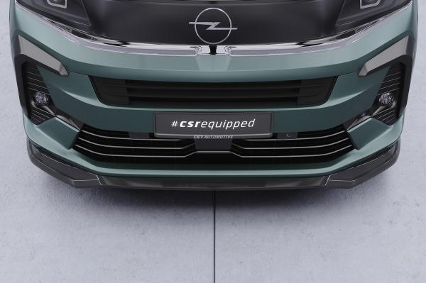 CSR Frontspoiler | Cup-Spoilerlippe mit ABE für Opel Zafira Life CSL926-L schwarz matt (Lackierung erforderlich)