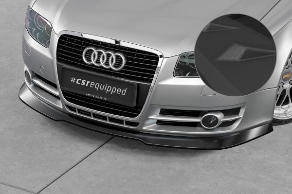 CSR Frontspoiler | Cup-Spoilerlippe mit ABE für Audi A4 B7 CSL928-S schwarz matt strukturiert (keine Lackierung erforderlich)