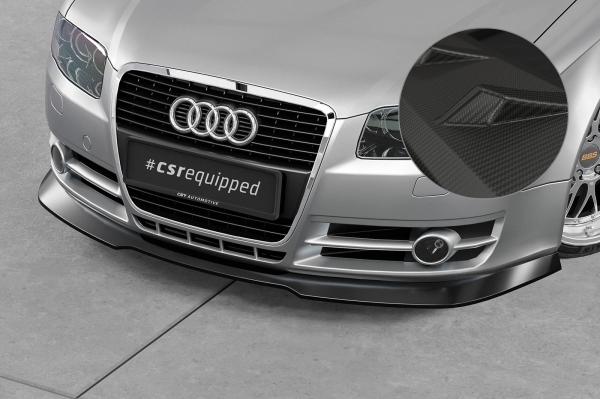 CSR Frontspoiler | Cup-Spoilerlippe mit ABE für Audi A4 B7 CSL928-M Carbon Look matt strukturiert (keine Lackierung erforderlich)