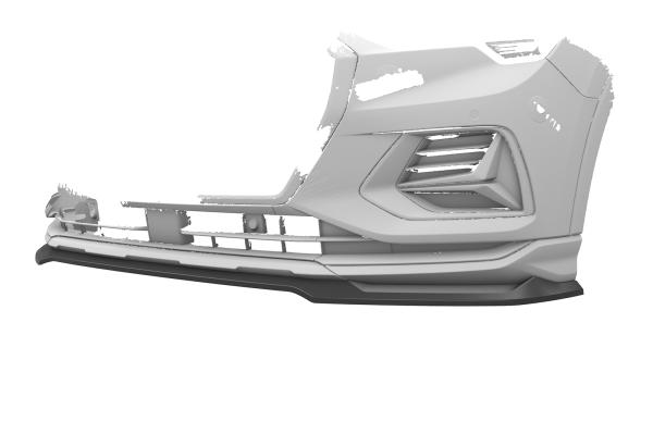 CSR Frontspoiler | Cup-Spoilerlippe mit ABE für Audi Q3 (F3) CSL930-L schwarz matt (Lackierung erforderlich)