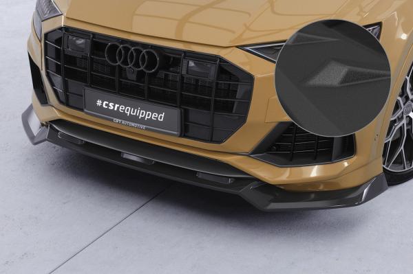 CSR Frontspoiler | Cup-Spoilerlippe mit ABE für Audi Q8 4M CSL931-S schwarz matt strukturiert (keine Lackierung erforderlich)