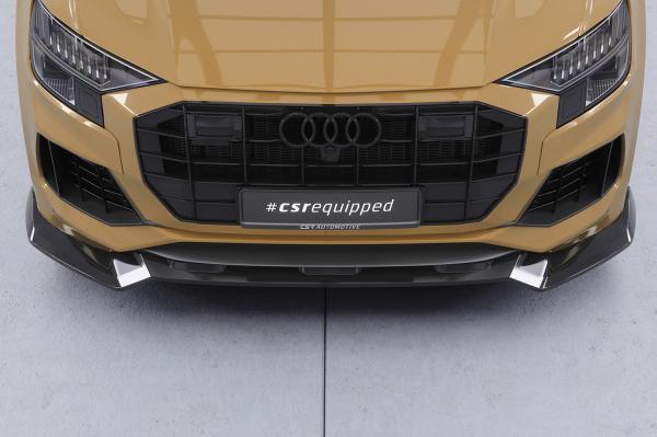 CSR Frontspoiler | Cup-Spoilerlippe mit ABE für Audi Q8 4M CSL931-L schwarz matt (Lackierung erforderlich)