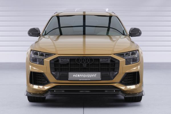CSR Frontspoiler | Cup-Spoilerlippe mit ABE für Audi Q8 4M CSL931-L schwarz matt (Lackierung erforderlich)