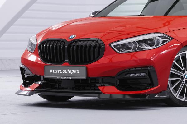 CSR Frontspoiler | Cup-Spoilerlippe mit ABE für BMW 1er F40 CSL933-L schwarz matt (Lackierung erforderlich)