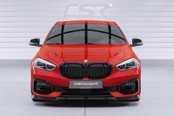 CSR Frontspoiler | Cup-Spoilerlippe mit ABE für BMW 1er F40 CSL933-L schwarz matt (Lackierung erforderlich)
