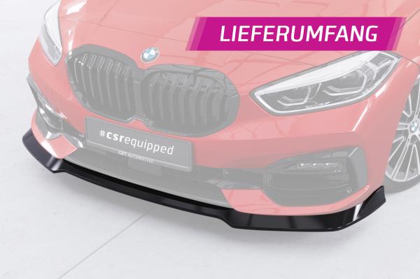 CSR Frontspoiler | Cup-Spoilerlippe mit ABE für BMW 1er F40 CSL933-L schwarz matt (Lackierung erforderlich)
