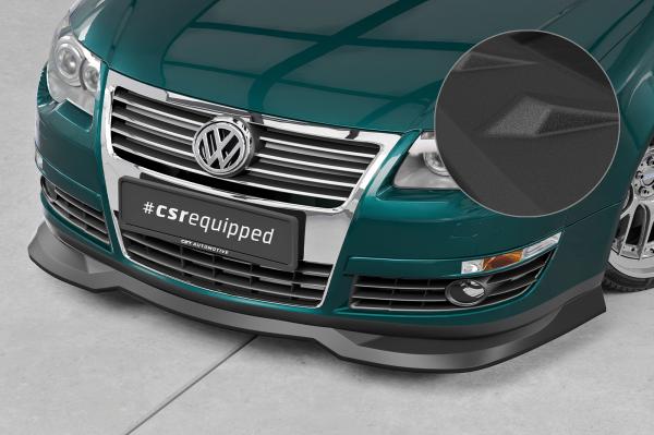 CSR Frontspoiler | Cup-Spoilerlippe mit ABE für VW Passat B6 (3C) CSL941-S schwarz matt strukturiert (keine Lackierung erforderlich)