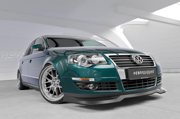 CSR Frontspoiler | Cup-Spoilerlippe mit ABE für VW Passat B6 (3C) CSL941-L schwarz matt (Lackierung erforderlich)