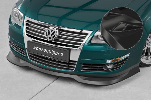 CSR Frontspoiler | Cup-Spoilerlippe mit ABE für VW Passat B6 (3C) CSL941-G Glossy schwarz Hochglanz (keine Lackierung erforderlich)