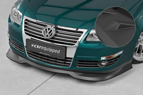 CSR Frontspoiler | Cup-Spoilerlippe mit ABE für VW Passat B6 (3C) CSL941-L schwarz matt (Lackierung erforderlich)