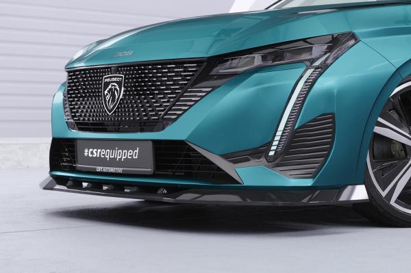 CSR Frontspoiler | Cup-Spoilerlippe mit ABE für Peugeot 308 (P51) CSL945-L schwarz matt (Lackierung erforderlich)