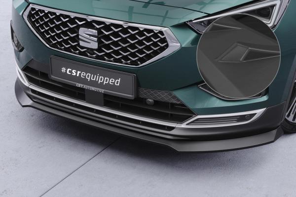CSR Frontspoiler | Cup-Spoilerlippe mit ABE für Seat Tarraco CSL946-L Lackierung erforderlich (schwarz matt)