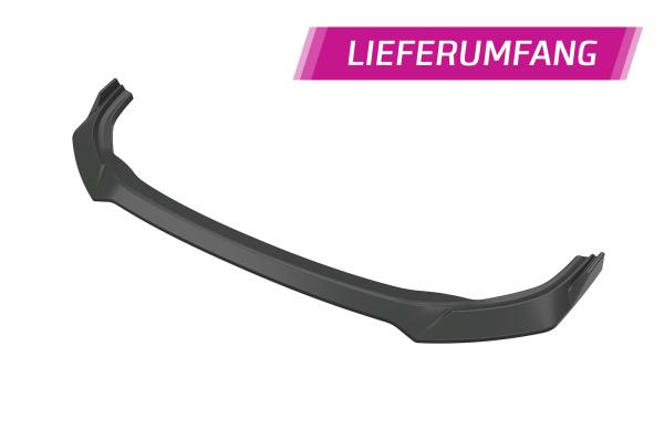 CSR Frontspoiler | Cup-Spoilerlippe mit ABE für VW Golf 8 R CSL947-S Strukturiert schwarz matt (keine Lackierung erforderlich)