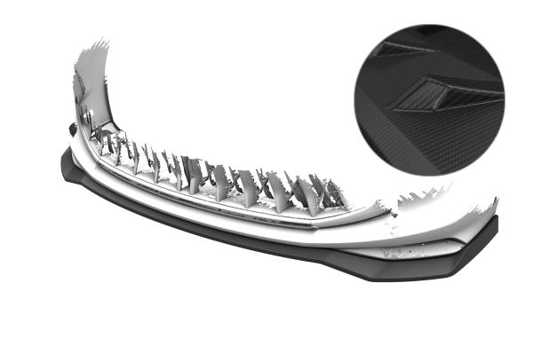 CSR Frontspoiler | Cup-Spoilerlippe mit ABE für DFSK Forthing 4-U-Tour CSL959-M Carbon Look matt strukturiert (keine Lackierung erforderlich)