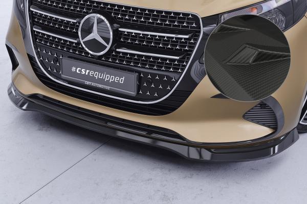 CSR Frontspoiler | Cup-Spoilerlippe mit ABE für Mercedes-Benz V-Klasse 447 CSL965-M Carbon Look matt strukturiert (keine Lackierung erforderlich)