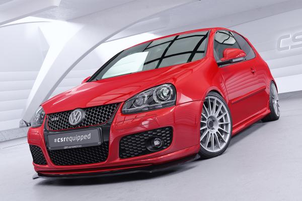 CSR Frontspoiler | Cup-Spoilerlippe mit ABE für VW Golf 5 (Typ 1K) GTI Edition 30/Pirelli CSL967-M Carbon Look matt strukturiert (keine Lackierung erforderlich)