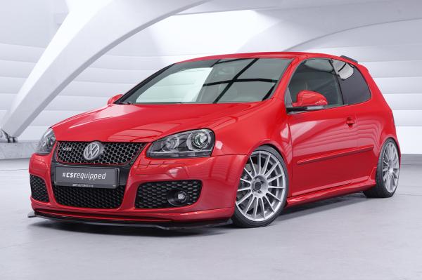 CSR Frontspoiler | Cup-Spoilerlippe mit ABE für VW Golf 5 (Typ 1K) GTI Edition 30/Pirelli CSL967-M Carbon Look matt strukturiert (keine Lackierung erforderlich)