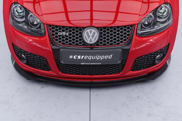 CSR Frontspoiler | Cup-Spoilerlippe mit ABE für VW Golf 5 (Typ 1K) GTI Edition 30/Pirelli CSL967-M Carbon Look matt strukturiert (keine Lackierung erforderlich)
