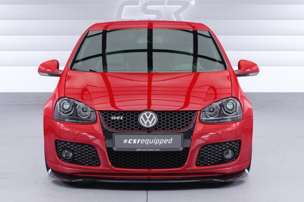 CSR Frontspoiler | Cup-Spoilerlippe mit ABE für VW Golf 5 (Typ 1K) GTI Edition 30/Pirelli CSL967-M Carbon Look matt strukturiert (keine Lackierung erforderlich)