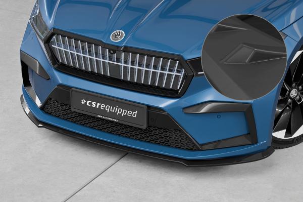 CSR Frontspoiler | Cup-Spoilerlippe mit ABE für Skoda Enyaq CSL971-L schwarz matt (Lackierung erforderlich)